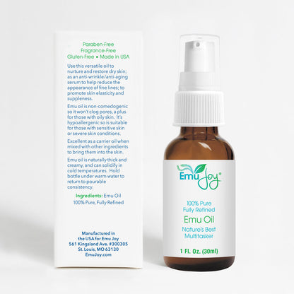 ACEITE PURO DE EMÚ EMU JOY – ¡Elegancia natural y curación orgánica REDEFINIDAS!