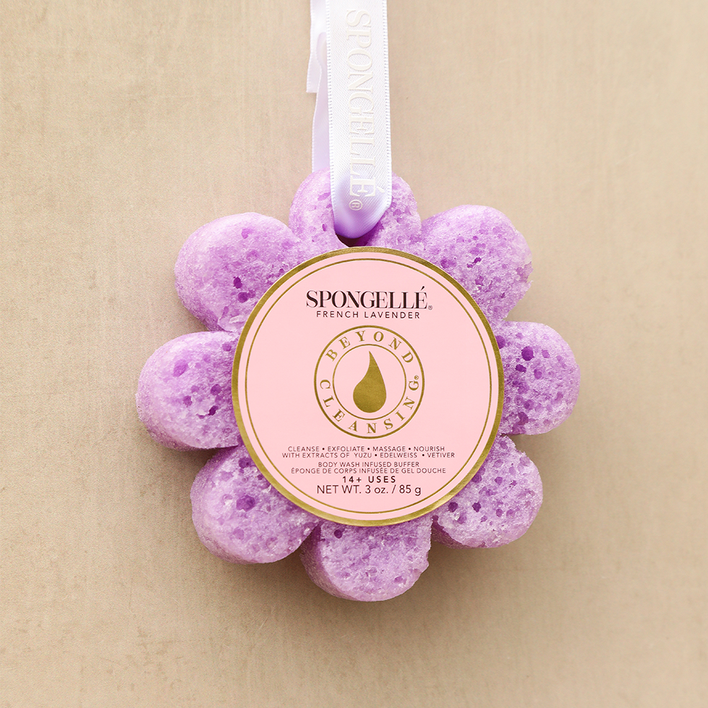 Esponja de Baño de Lavanda Francesa y Flores Silvestres