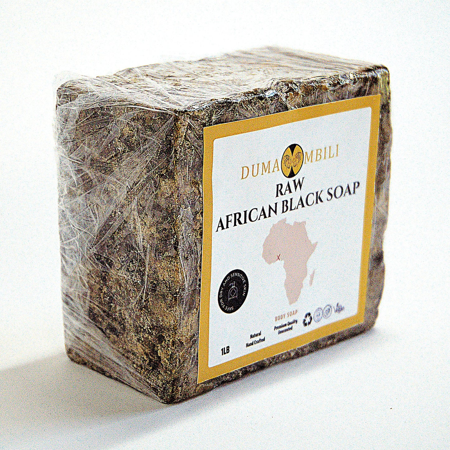 Jabón negro africano auténtico | Cuidado de la piel orgánico para una piel clara y radiante