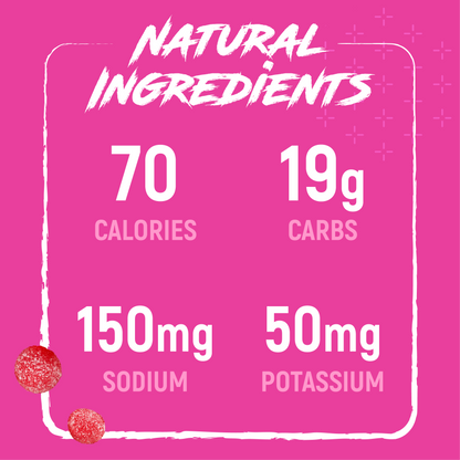 Caramelos Masticables Energéticos Ácidos de Sandía Eléctrica