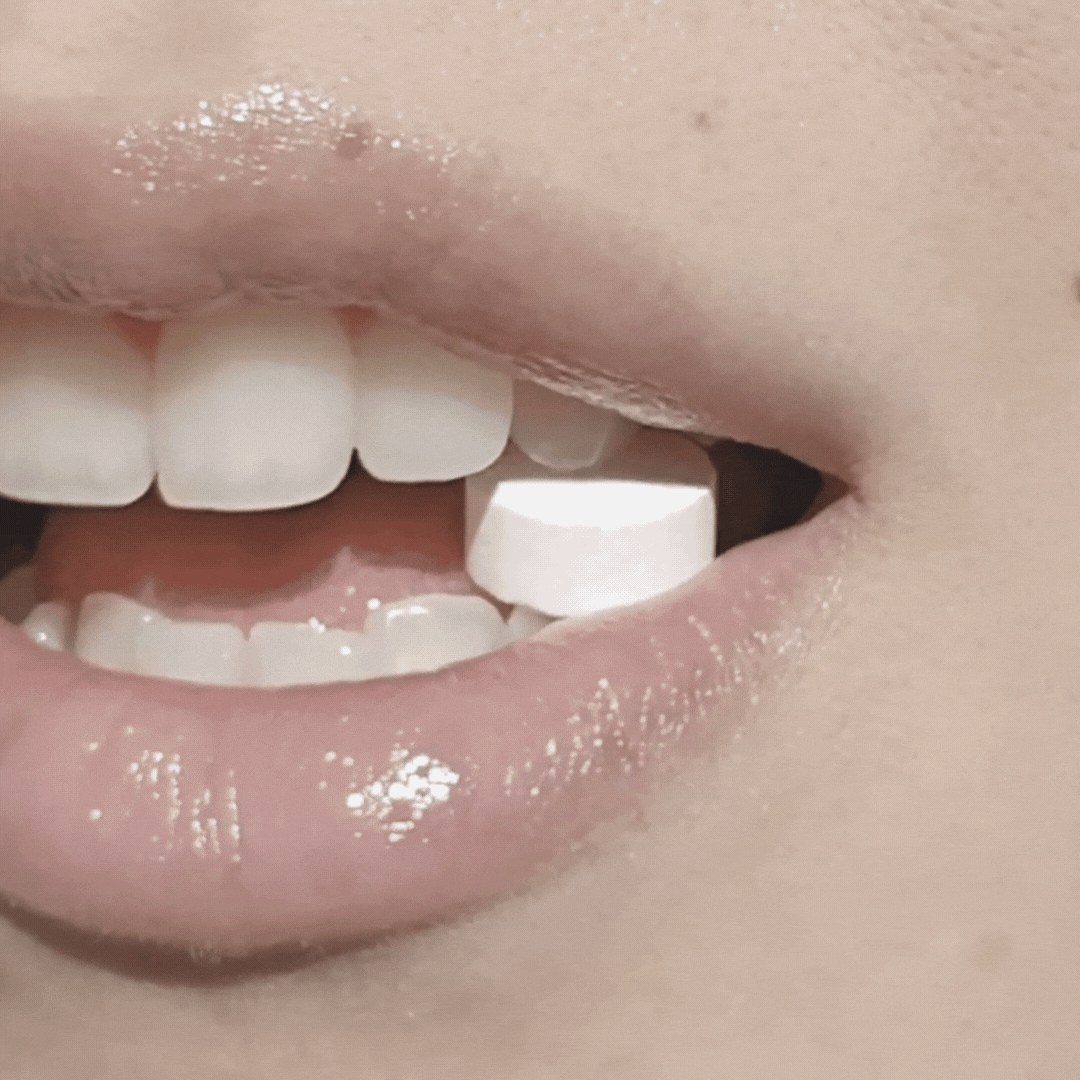 Pastillas dentífricas con flúor sabor menta fresca — 4 meses