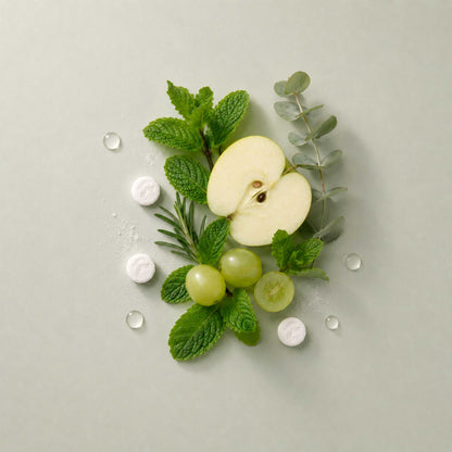 Pastillas dentífricas con flúor sabor menta fresca — 4 meses